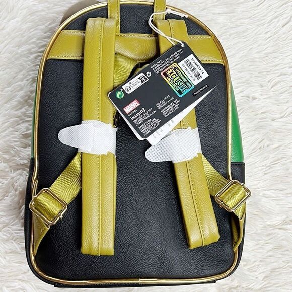 Loungefly Avengers Loki with Scepter Pop Mini-Backpack - Nwt - Picture 5 of 9